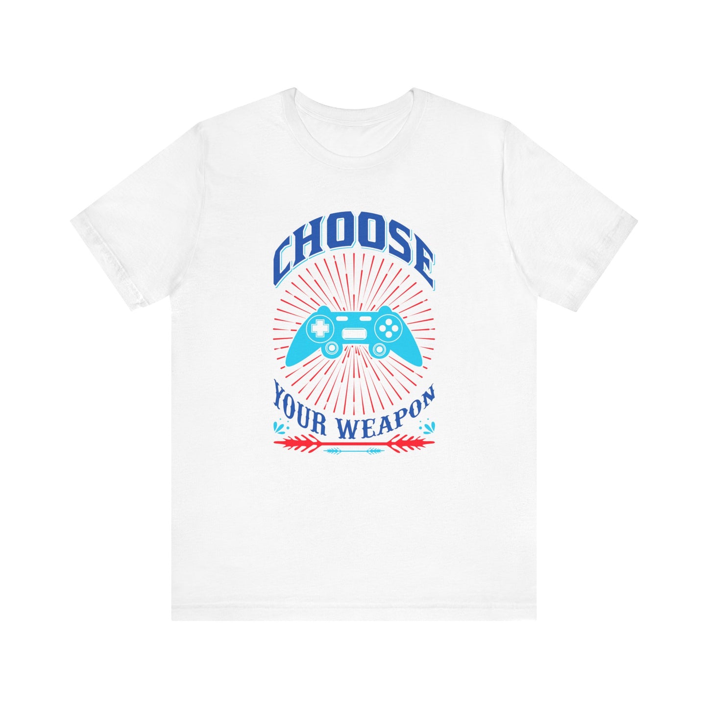 Choose Your Weapon T-shirt, Gaming Tshirt, Gameboy Shirt, Game Lover Unisex Shirt, Crewneck Shirt, Short Sleeve Tee, Gift for Him