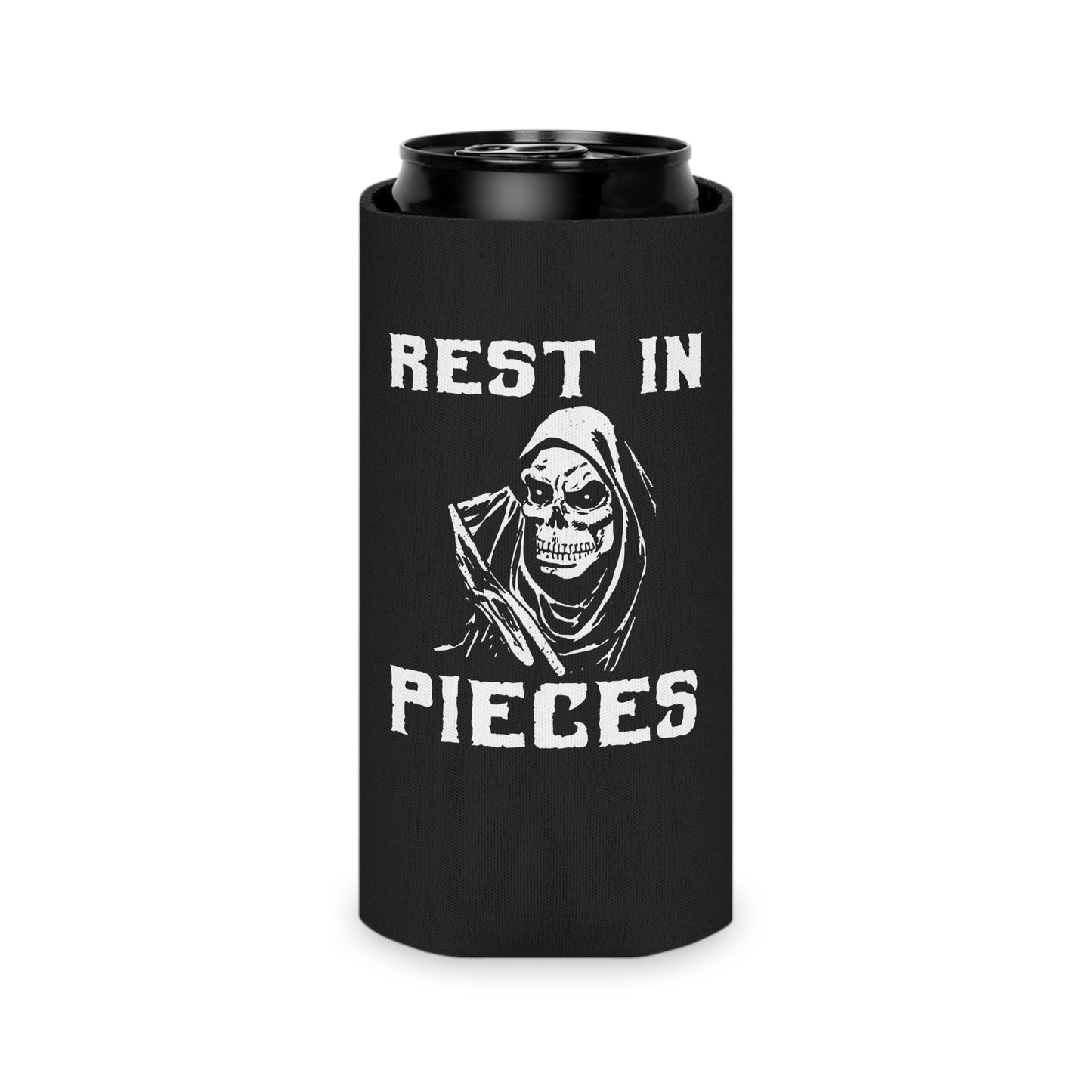 Rest in Pieces Can Cooler