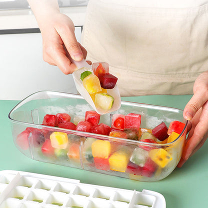 2pcs Ice Cube Maker Tray Box