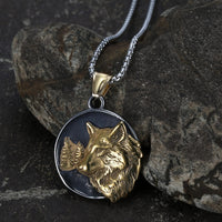 Wolf Head Pendant Necklace