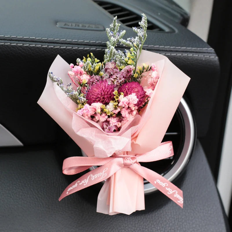 Dried Flowers Bouquet for Car Vent