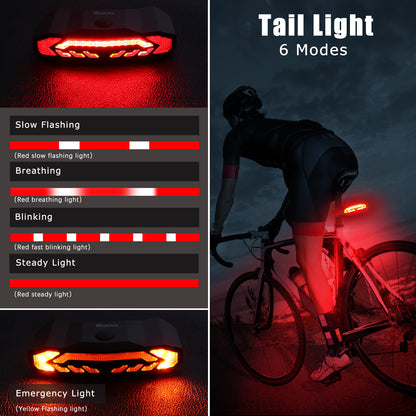 Bike Tail Turn & Brake Light with Remote